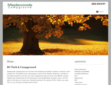 Tablet Screenshot of maplewoodscampground.net